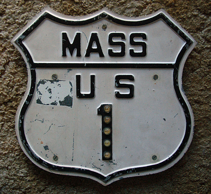1920s highway marker.