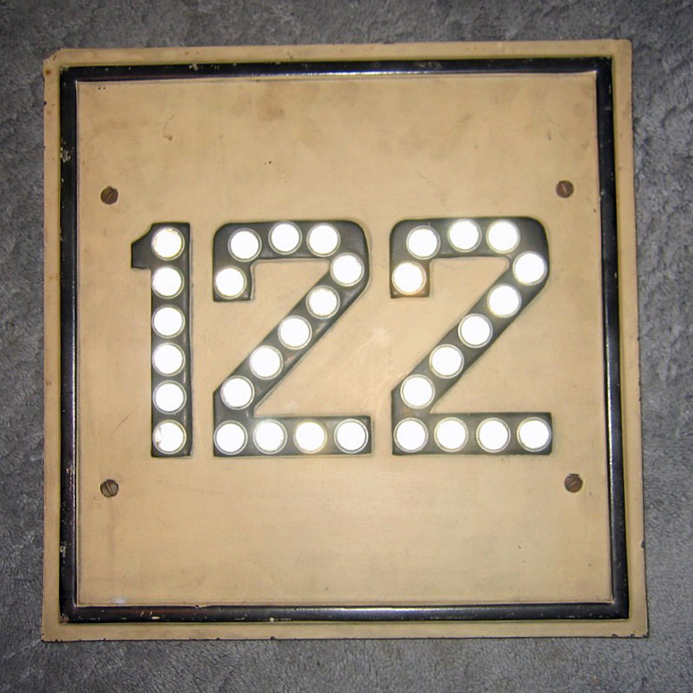 1920s highway marker.