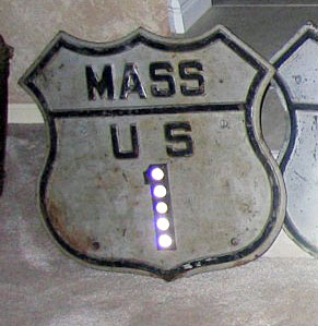 1930s highway marker.