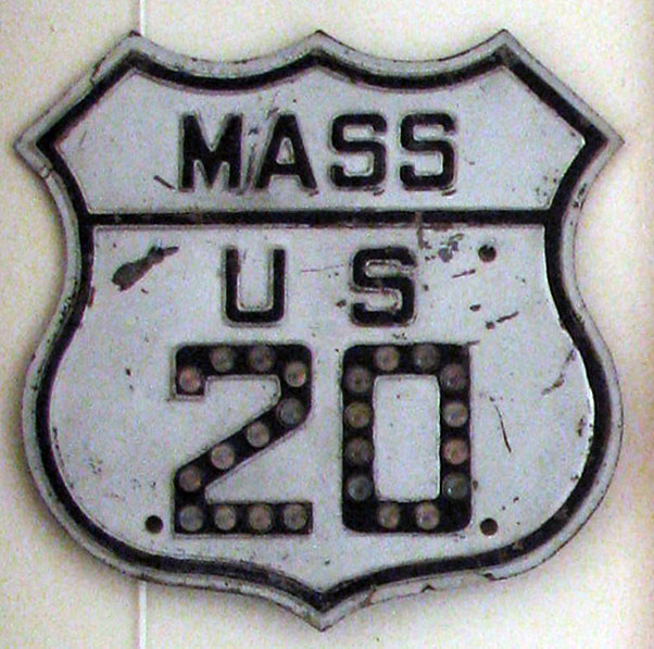1930s highway marker.