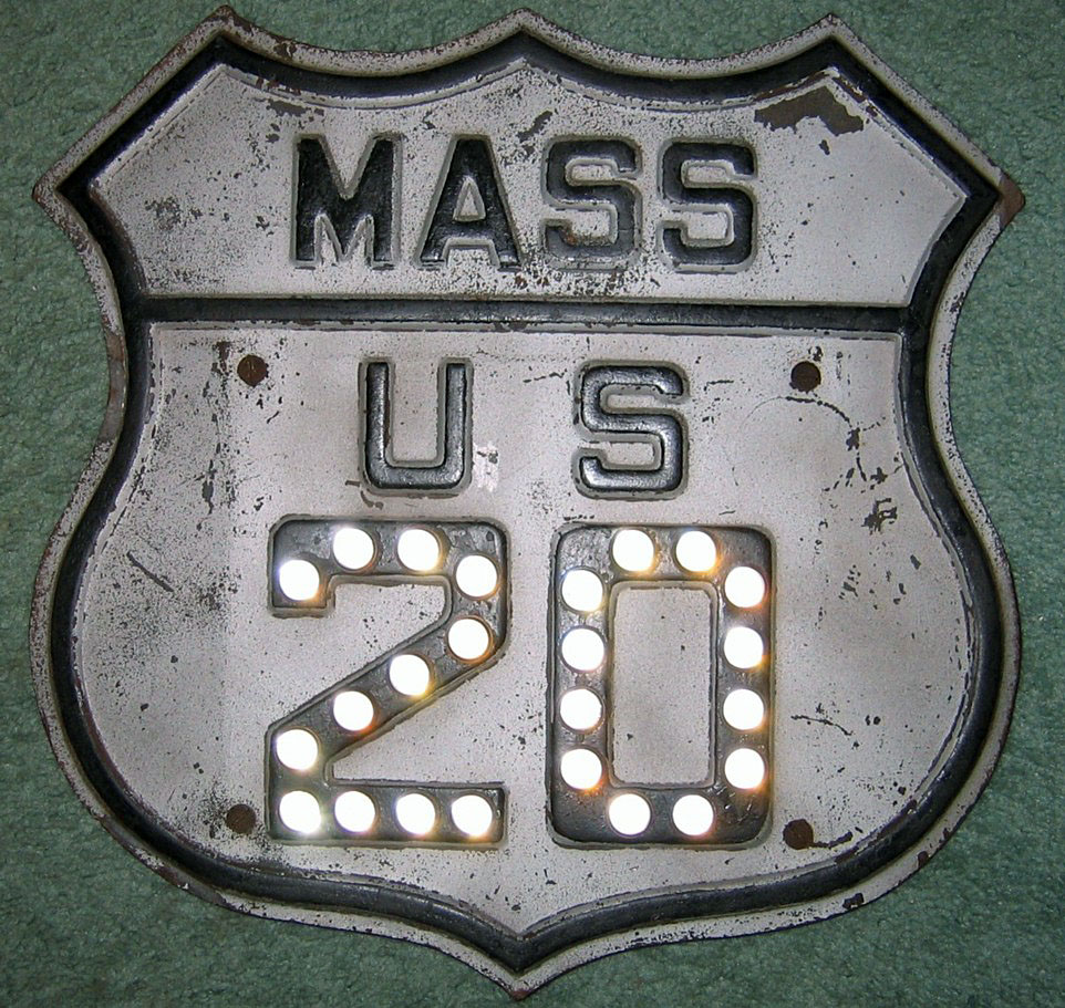 1930s highway marker.
