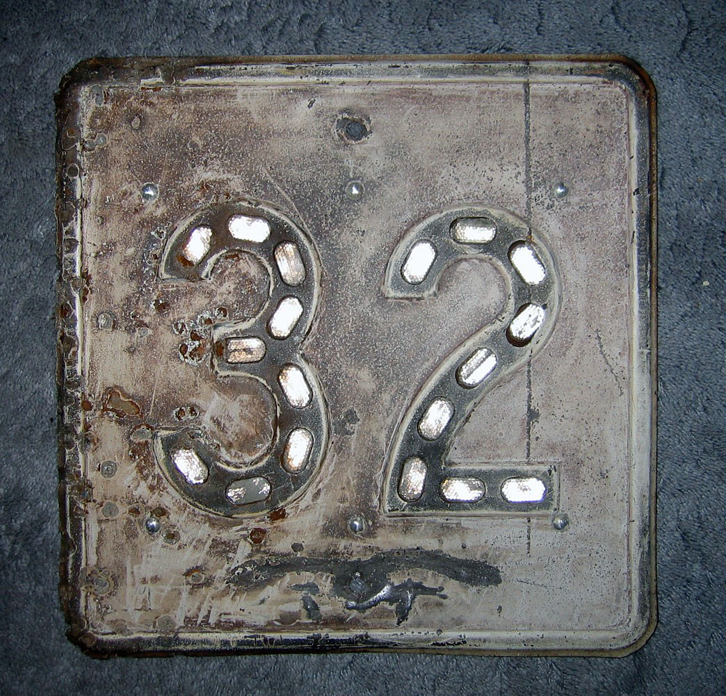 1930s highway marker.