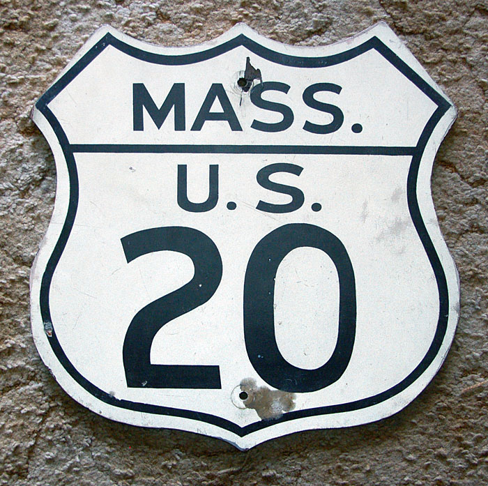 1940s highway marker.