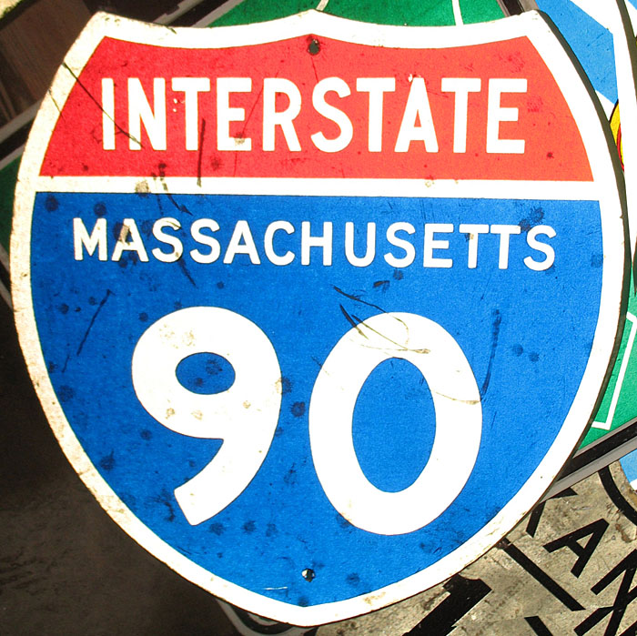 1950s highway marker.