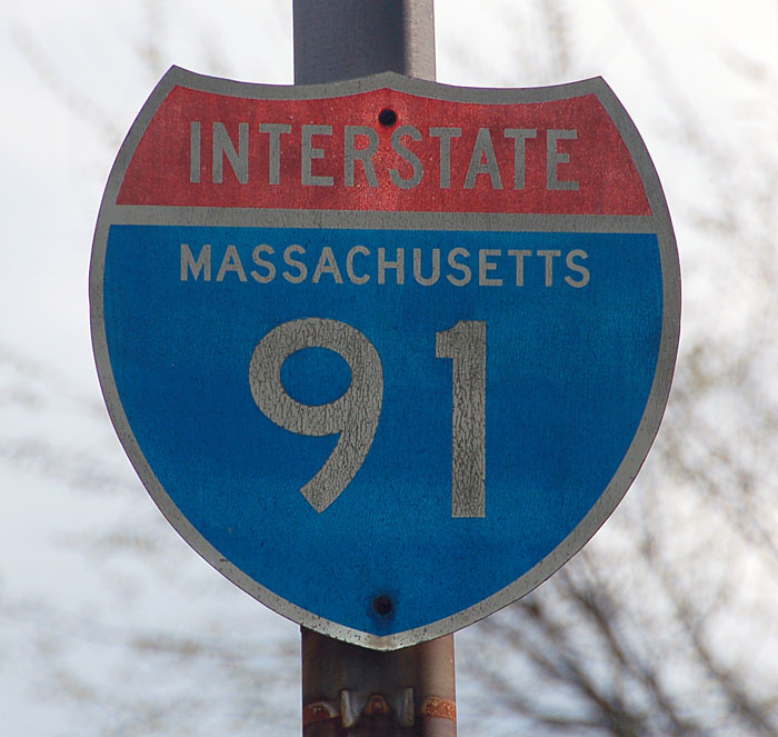 1960s highway marker.