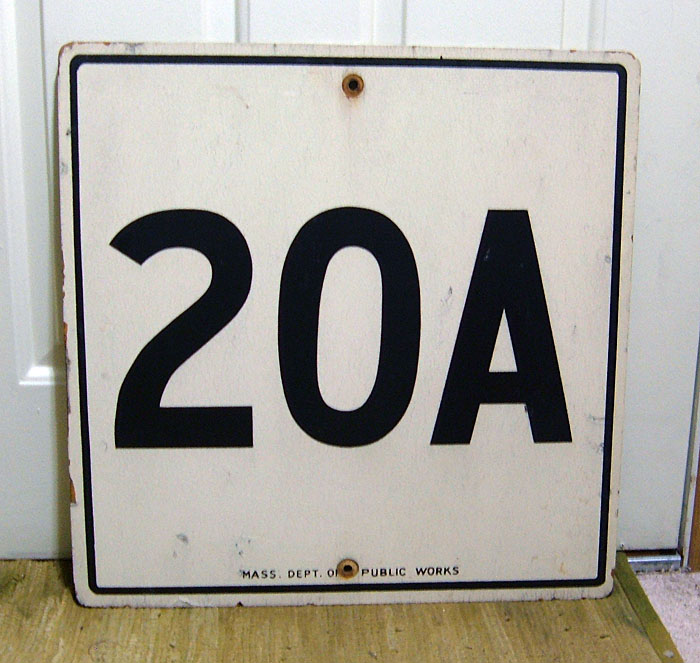 1970s highway marker.