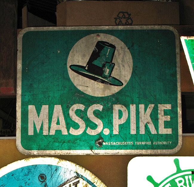 1970s highway marker.