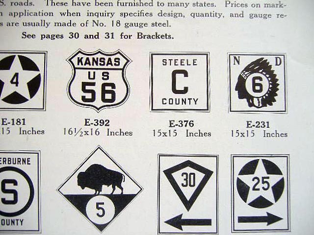 1929 Westmanco sign catalog, scanned by Dale Mark.