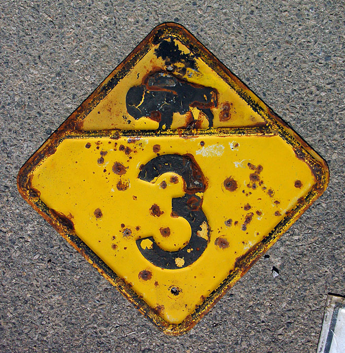 1940s highway marker.