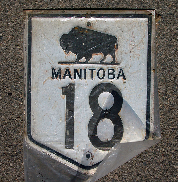 1950s highway marker.
