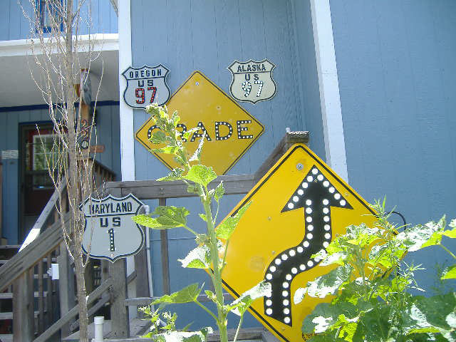 1930s highway marker.