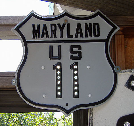 1930s highway marker.