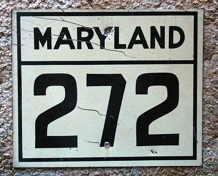 1940s highway marker.