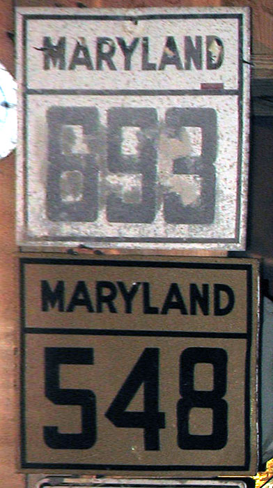 1940s highway marker.