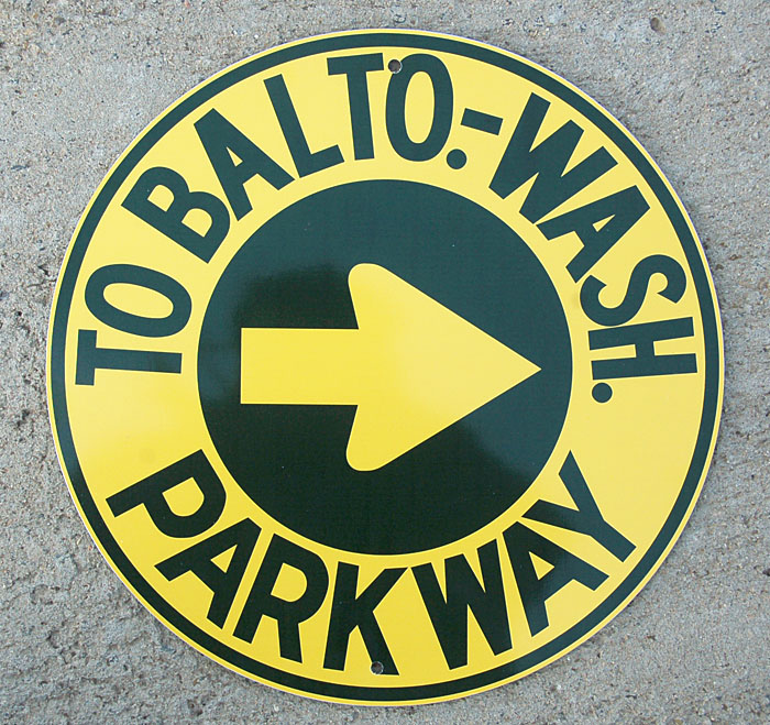 1950s highway marker.