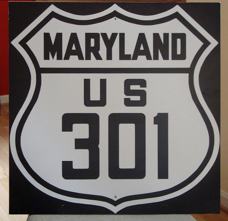 1950s highway marker.