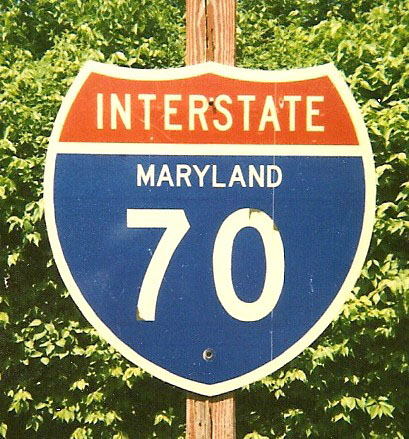 1960s highway marker.