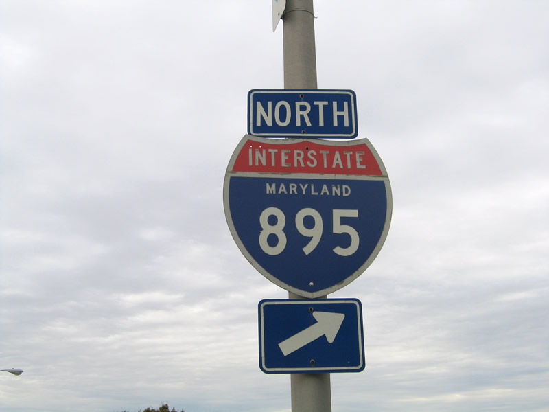 Moravia Road southbound at the northbound on-ramp to Interstate 895.