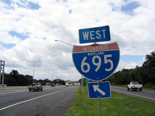 Maryland 10 onramp to Interstate 695 inner.