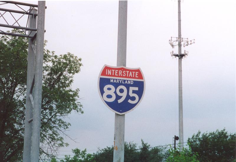 First southbound shield after the Harbor Tunnel (since replaced).