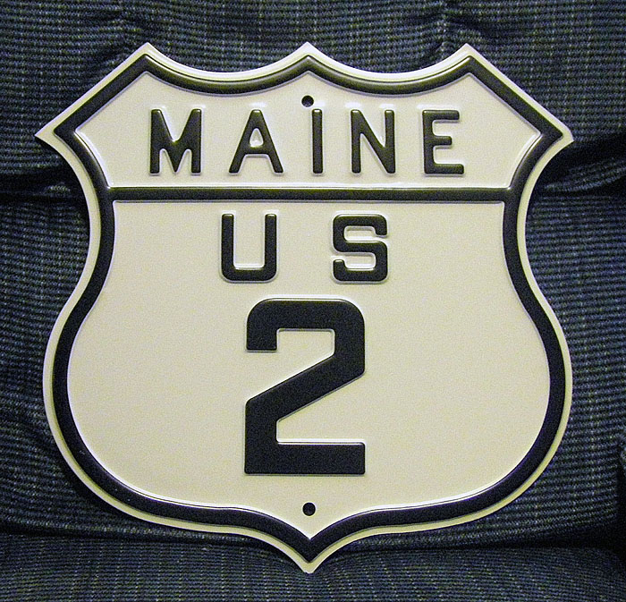 1920s highway marker.