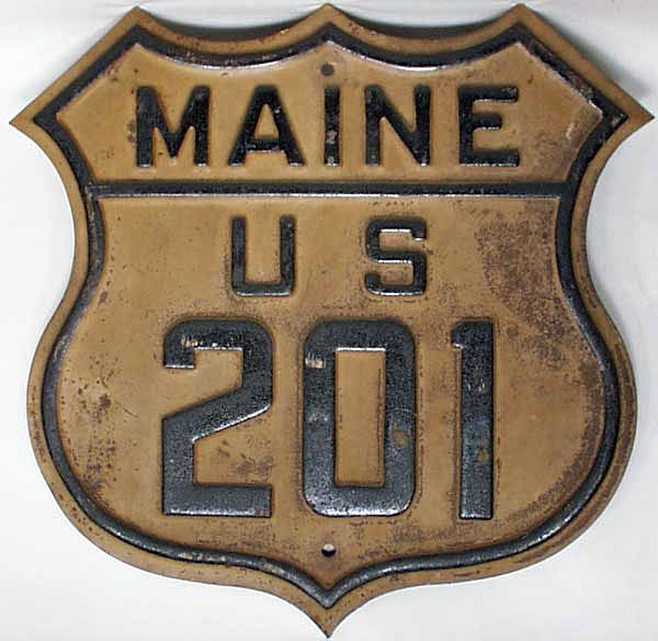1920s highway marker.