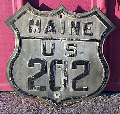1920s highway marker.