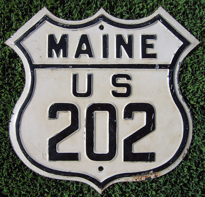 1920s highway marker.