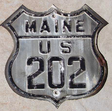 1920s highway marker.