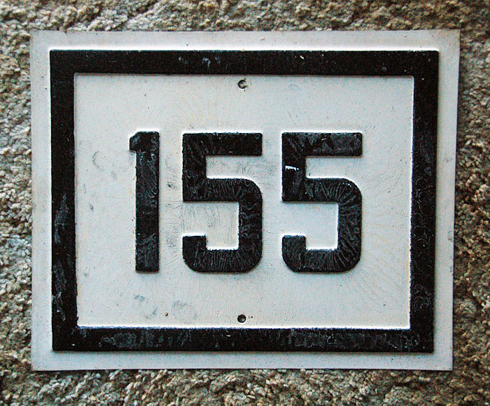 1920s highway marker.
