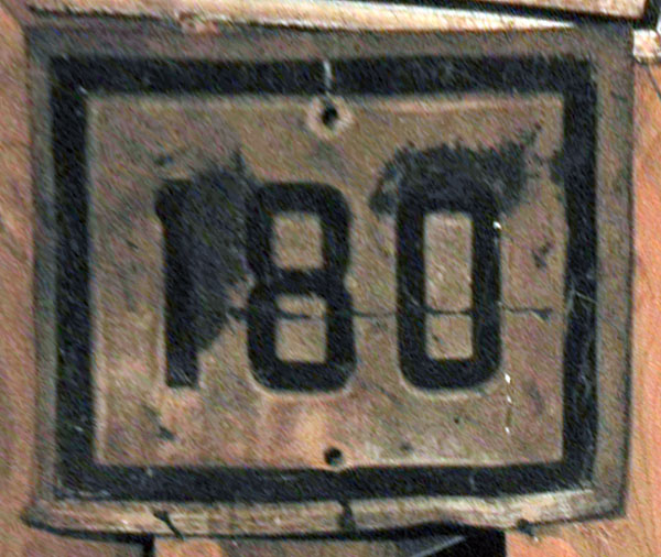 1920s highway marker.