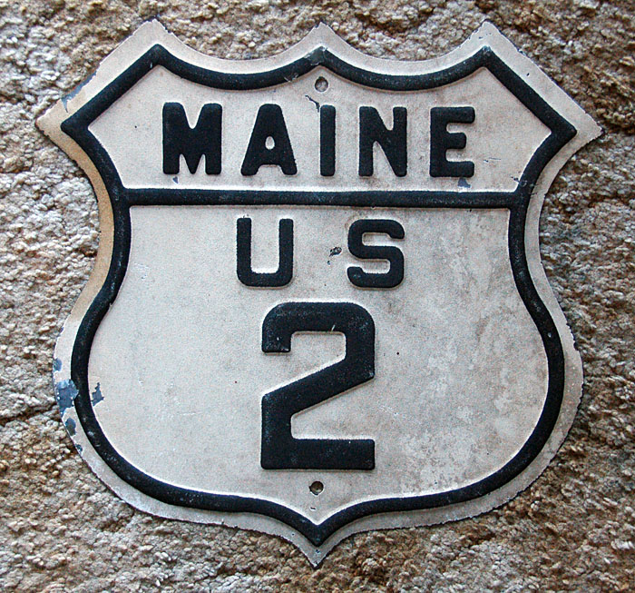 1940s highway marker.
