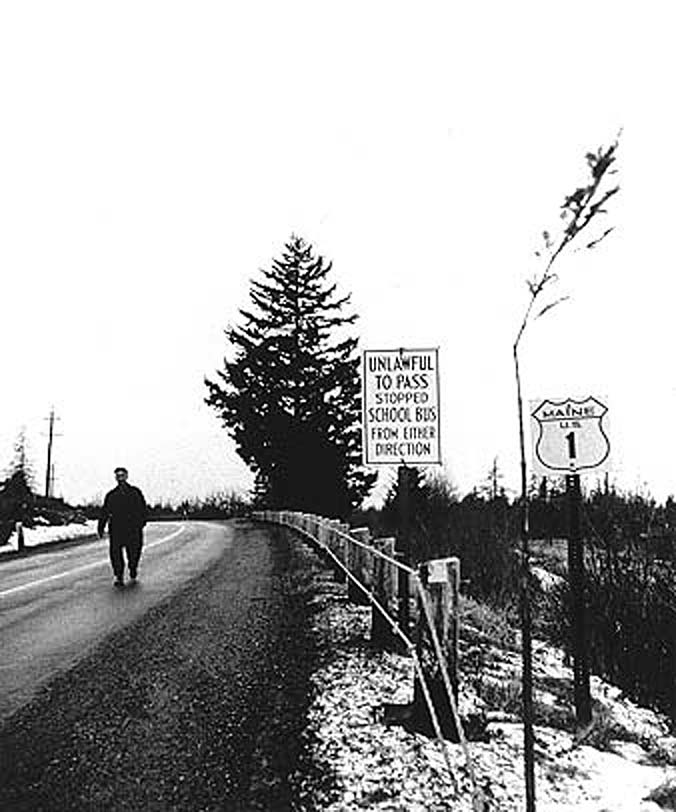 1950s highway marker.