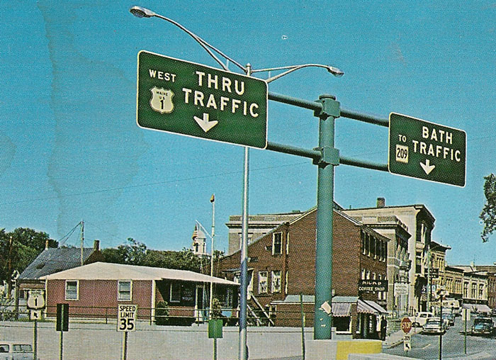 1950s highway marker.