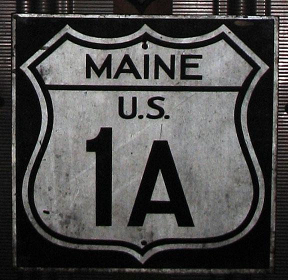 1960s highway marker.