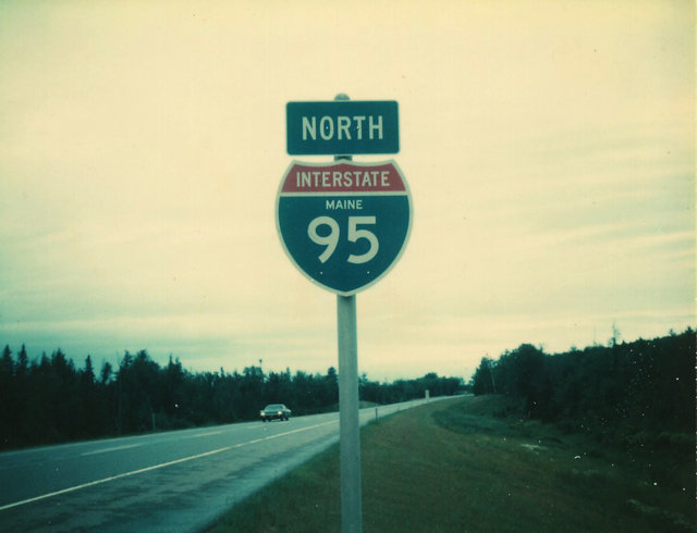 On the 2-lane section of I-95 between Howland and Houlton.