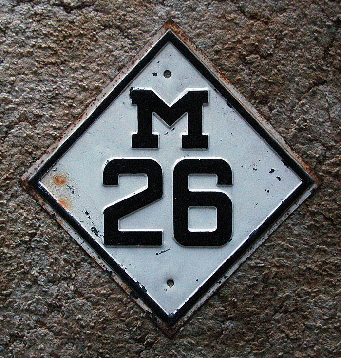 1920s highway marker.