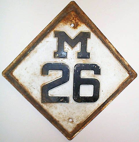 1920s highway marker.
