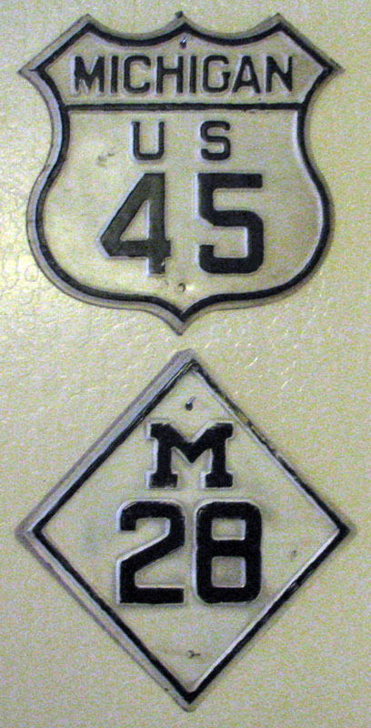 1920s highway marker.