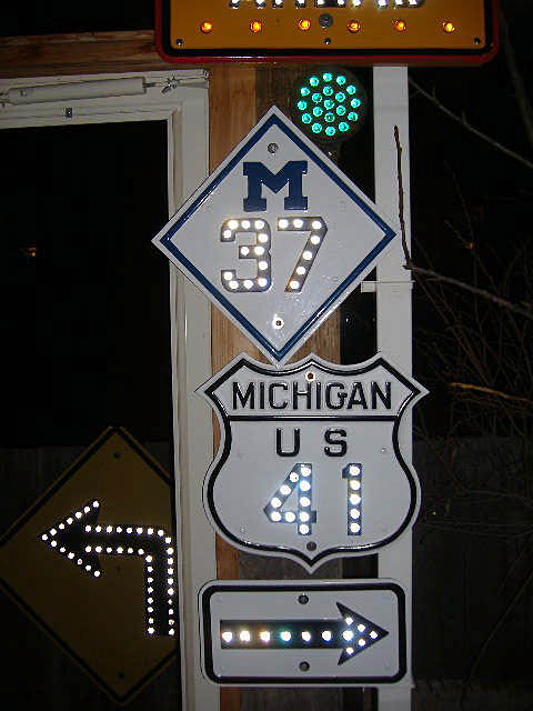 1930s highway marker.