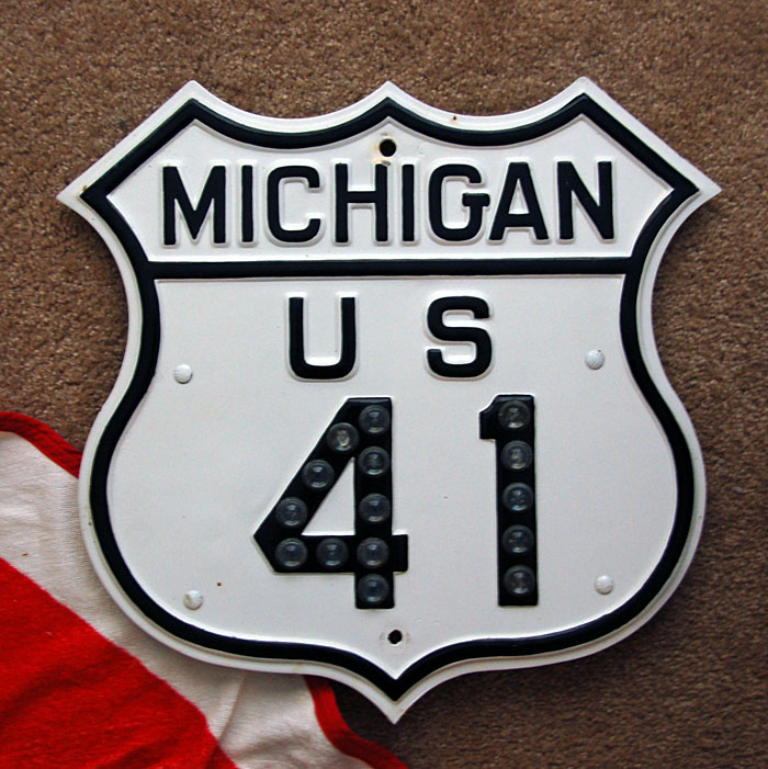1930s highway marker.