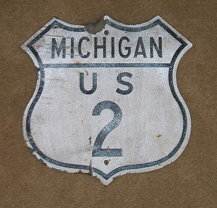 1940s highway marker.