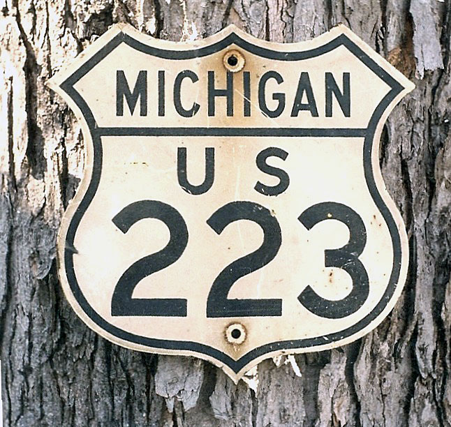 1940s highway marker.