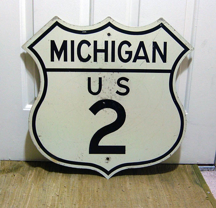 1950s highway marker.