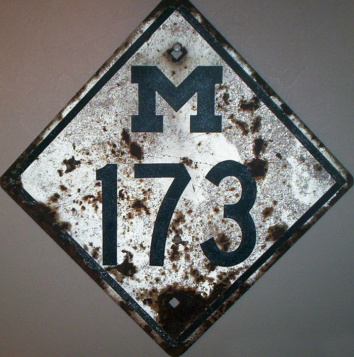 1950s highway marker.