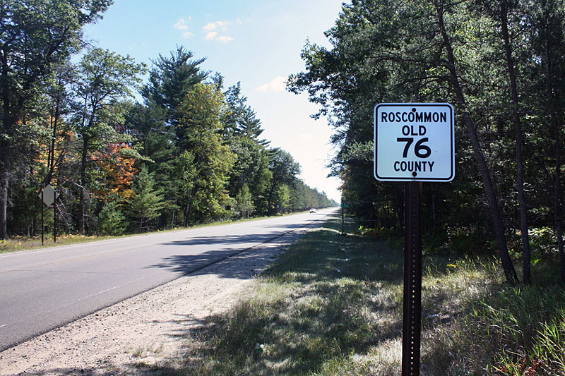 Old state highway 76 in Roscommon County.