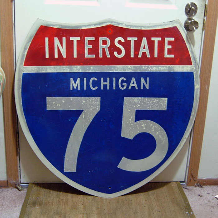 1970s highway marker.