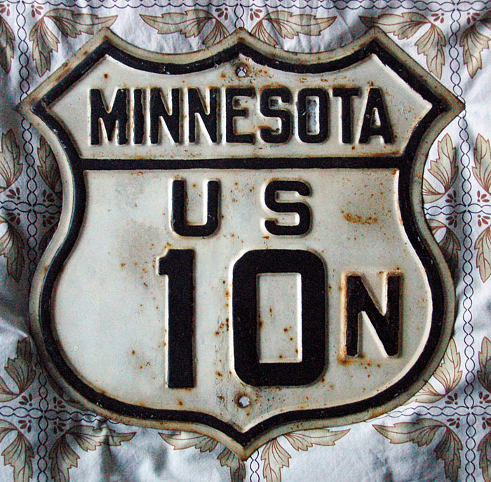1920s highway marker.