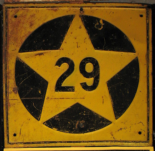 1950s highway marker.