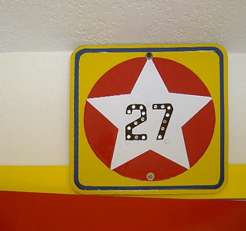 1930s highway marker.